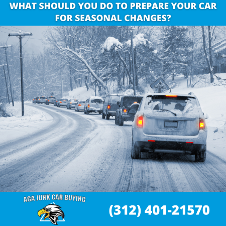 What should you do to prepare your car for seasonal changes